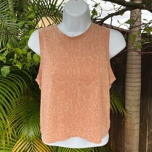 EXPRESS Snakeskin Print Cropped Tank size small
